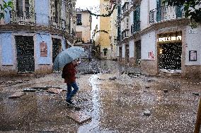 Flood Alerts Issued In Malaga, Spain