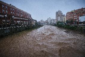 Flood Alerts Issued In Malaga, Spain