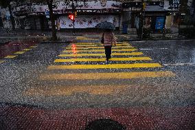 Flood Alerts Issued In Malaga, Spain