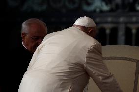 Pope Francis Attends The Weekly General Audience At St Peter's Square In The Vatican