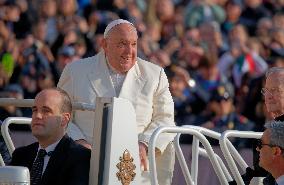 Pope Francis Attends The Weekly General Audience At St Peter's Square In The Vatican