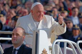 Pope Francis Attends The Weekly General Audience At St Peter's Square In The Vatican