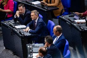 Plenary Session in German Bundestag