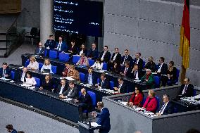 Plenary Session in German Bundestag