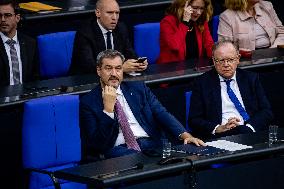 Plenary Session in German Bundestag