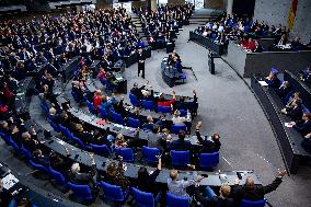 Plenary Session in German Bundestag