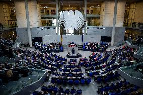 Plenary Session in German Bundestag