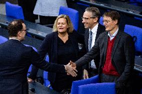 Plenary Session in German Bundestag