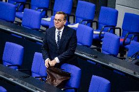 Plenary Session in German Bundestag