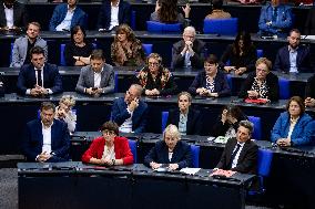 Plenary Session in German Bundestag