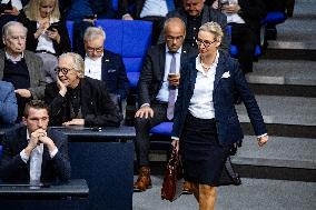 Plenary Session in German Bundestag