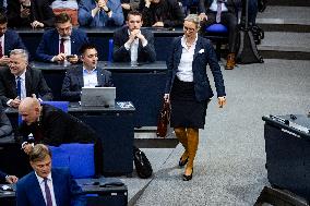 Plenary Session in German Bundestag