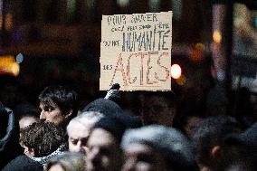 Protest against the "Israel is Forever" gala - Paris