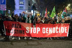 Protest against the "Israel is Forever" gala - Paris