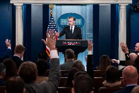 Jake Sullivan Holds A News Conference - Washington