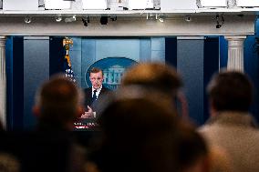 Jake Sullivan Holds A News Conference - Washington