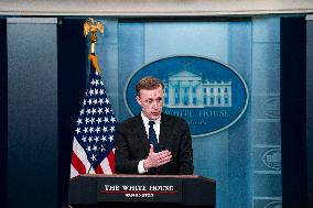 Jake Sullivan Holds A News Conference - Washington