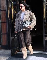 Charli XCX Exits Her Hotel - NYC