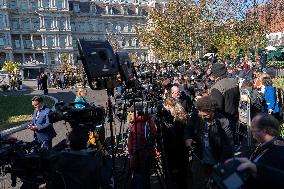 Members Of The Media Assemble At The White House - Washington