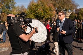 Members Of The Media Assemble At The White House - Washington