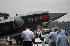 Spectators Watch Air Show at the Zhuhai Air Show