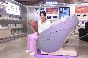 Actor George Hu attends an OSIM Brand Event in Taipei