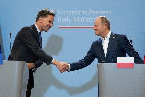 Rutte And Tusk Meet - Warsaw