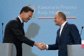 Rutte And Tusk Meet - Warsaw