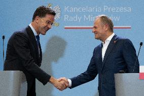 Rutte And Tusk Meet - Warsaw