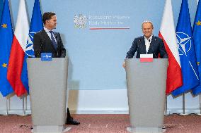 Rutte And Tusk Meet - Warsaw