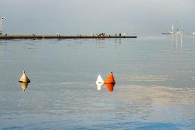 Hazy Winter Morning On Trieste’s Audace Quay