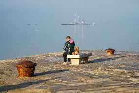 Hazy Winter Morning On Trieste’s Audace Quay