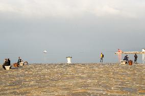 Hazy Winter Morning On Trieste’s Audace Quay