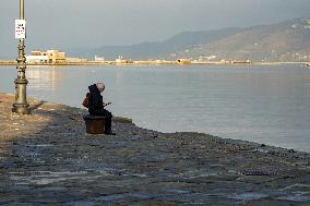 Hazy Winter Morning On Trieste’s Audace Quay