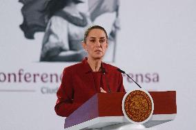 Sheinbaum Holds A Press Briefing - Mexico City