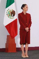 Sheinbaum Holds A Press Briefing - Mexico City