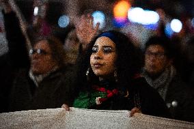 Several Thousand People In Paris Against The ''Israel Is Forever'' Gala