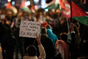 Several Thousand People In Paris Against The ''Israel Is Forever'' Gala