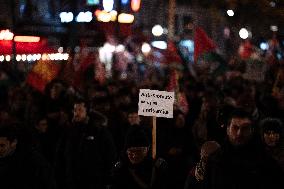 Several Thousand People In Paris Against The ''Israel Is Forever'' Gala