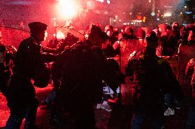 Several Thousand People In Paris Against The ''Israel Is Forever'' Gala