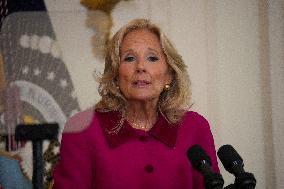 President Biden And First Lady Jill Biden Speak At Classroom To Career Summit