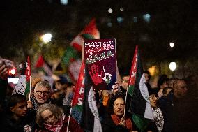 Several Thousand People In Paris Against The ''Israel Is Forever'' Gala