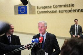 French PM Barnier In Brussels To Fend Off Mercosur Deal