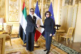 Rachida Dati Receives Minister of State for Foreign Affairs of UAE - Paris