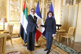 Rachida Dati Receives Minister of State for Foreign Affairs of UAE - Paris