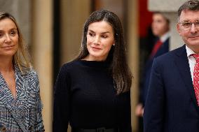 Queen Letizia in Black - Madrid