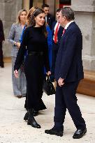 Queen Letizia in Black - Madrid