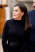 Queen Letizia in Black - Madrid