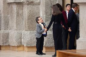 Queen Letizia in Black - Madrid