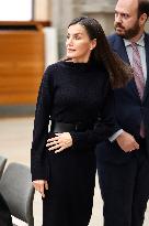 Queen Letizia in Black - Madrid